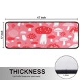 thumbnail image 5 of Kitchen Rugs Sets Of 2,Red Mushroom Pattern Pink Pattern Anti Fatigue Kitchen Mat Rugs Non Slip Washable,Decorative Kitchen Floor Mats for Kitchen,Sink,Laundry,17"x47"+17"x47", 5 of 5
