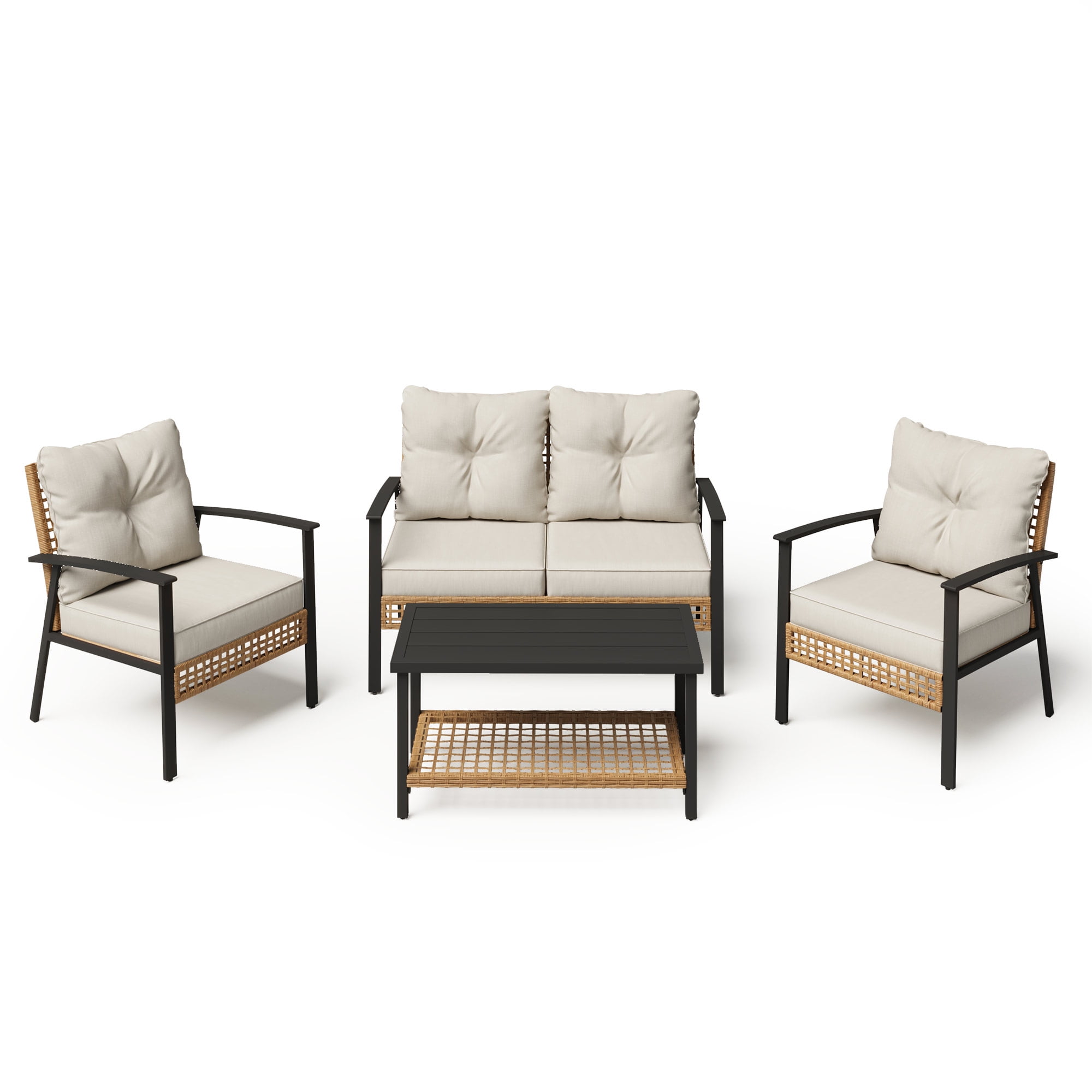 Free Shipping! Mainstays Outdoor Patio Conversation Set 4-Piece