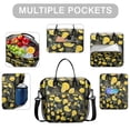 thumbnail image 2 of Insulated Lunch Bag Women, Leakproof Large Lunch Box, Reusable Lunch Cooler Bag with Adjustable Strap, Lunch Tote Bag for Work Women,Lemon Print Lunch Tote Bags Gifts for Woman, Mom, 2 of 6
