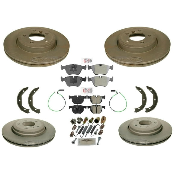 Carbon Performance Disc Brake Rotors & Brake Pads for BMW 330Ci 01-06