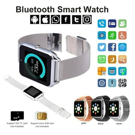 Z60 Smart Watch Men Women Fitness Bracelet Waterproof with SIM Card Smartwatch Clock for Apple IOS IPhone Xiaomi Android Phone Walmart