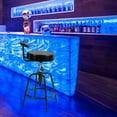 thumbnail image 4 of Gymax Adjustable Swivel Vintage Bar Stool PU Leather Steel Frame Bistro Pub w/Backrest, 4 of 10