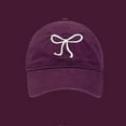 thumbnail image 2 of Mikilon Baseball Caps for Women Fashion Casual Bow Print Versatile Hats Soft-brimmed Adjustable Classic Sun Hats, 2 of 3