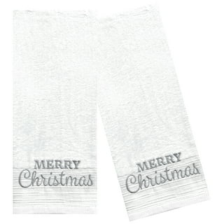 St. Nicholas Square® Buffalo Check Plaid Merry Christmas Hand Towel
