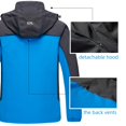 thumbnail image 2 of Diamond Candy Men's Hooded Waterproof Jacket Lightweight Rain Jacket Outdoor Casual Sportswear, 2 of 6