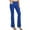 Blue, variant on Women's Flare Yoga Pants With Pockets High Waist Flared Leggings Tummy Control Fitness Sports Running Yoga Athletic Pants Blue