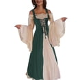 thumbnail image 2 of Disfraz Medieval Renacentista para Mujer, Cosplay Sobre Vestido Verde L, 2 of 7
