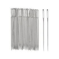 Uxcell Large Eye Stitching Needles 1.81" Sewing Needles Stainless Steel Leather Needle 200 Pack