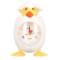 thumbnail image 2 of Cartoon Egg Shell Chicken Alarm Clock, Cute Alarm Clock Fun Multifunctional  For Bedroom White, 2 of 8