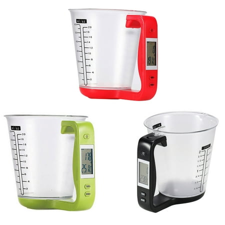 

Elenxs Electronic Measuring Cup Multi-Function Digital Measuring Jug Kitchen Weigh Milk Water Oil Volume Cup Scale