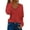 Red, variant on Aayomet Crop Tops Women's Classic-Fit Long-Sleeve Crewneck T-Shirt,Red L
