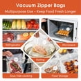 thumbnail image 3 of DOMIVIO 20 PCS Reusable Sous Vide Bags, 2 Quart Size 10.2" x 11" (26 x 28cm), BPA Free, Vacuum Sealer Zipper Bags for Cooking, Meal Prep, Freezer & F, 3 of 6