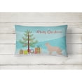 thumbnail image 2 of Carolines Treasures BB2936PW1216 Pyrenean Shepherd Dog Merry Christmas Tree Canvas Fabric Decorative Pillow, 12H x16W,, 2 of 3