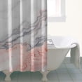 thumbnail image 4 of White Gray Red Marble Pattern Shower Curtain 36"x72" ,Bathroom Decorative Shower Curtains Set with 12 Hooks,Modern Waterproof Washable Shower Curtain, 4 of 6