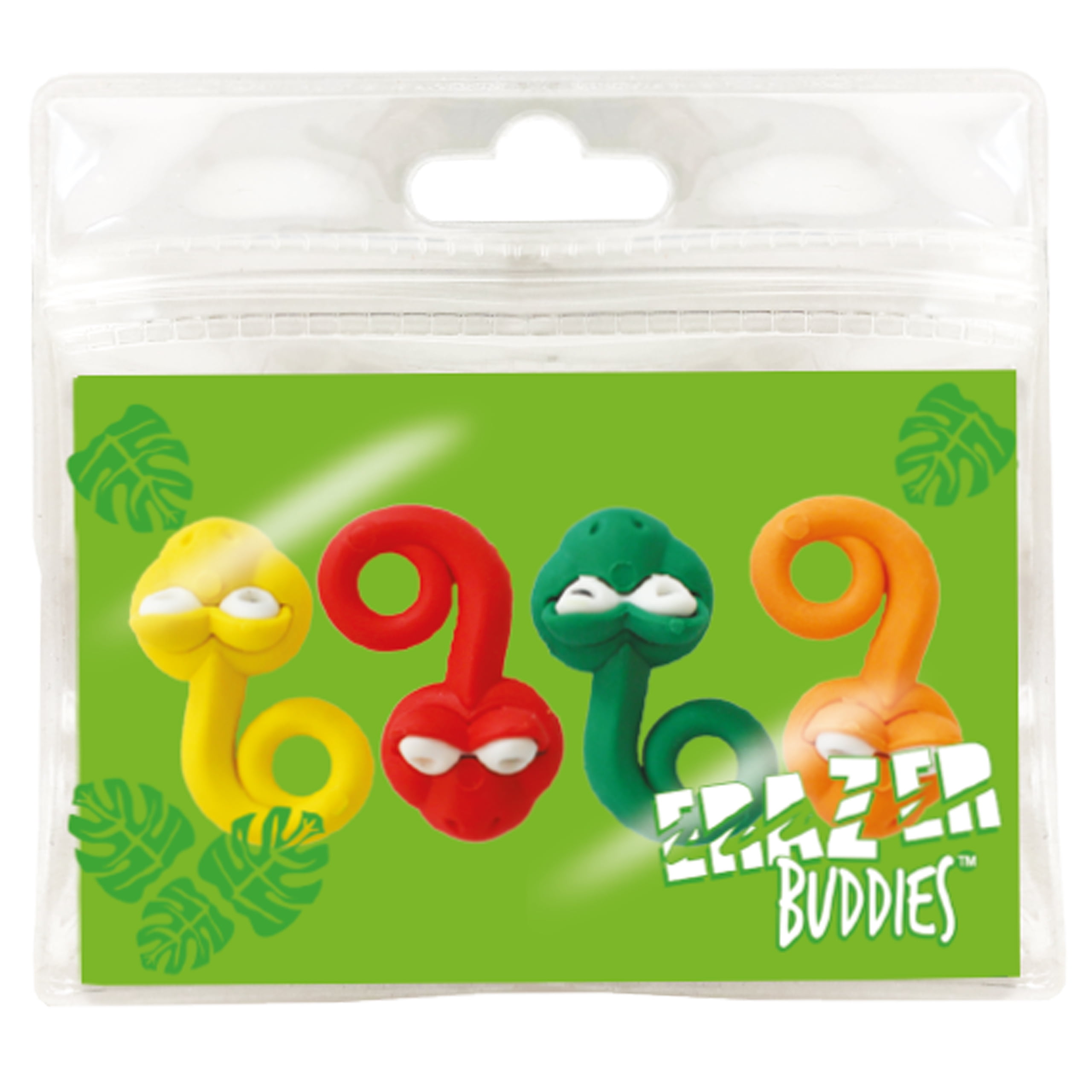 Erazer Buddies Snake from Deluxebase. Snake Rubber Animal Erasers for