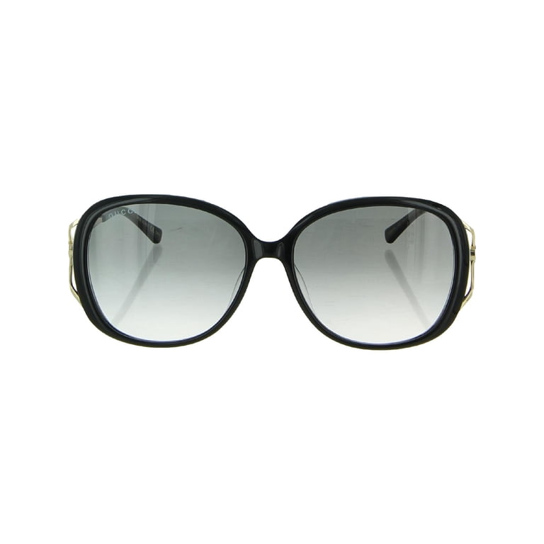 Gucci GG0649SK 002 Butterfly Sunglasses - Black / Grey Gucci Sunglasses Woman Black GG0649SK-002 | Sakurawatches.com main image 4