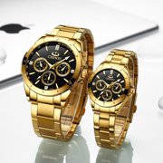 Golden Watch Men CHENXI Mens Watches Luxury Steel Band Quartz Wrist Watch Casual Dress Waterproof Clock Relogio Masculino