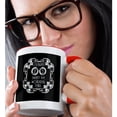 thumbnail image 2 of 3drose, Celebrate 25 Wonderful Years- Art Deco Design in Black and White, 11oz Two-tone Red Mug, 2 of 6