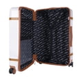 thumbnail image 4 of Maleta Mediana de Viaje ROLLWAY con Candado TSA 24 Pulgadas Equipaje con Ruedas Blanca c/ Cafe, 4 of 4