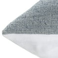 thumbnail image 2 of Ox Bay Irving 24" x 24" Blue/Ivory Striped Linen and Cotton Adult Decorative Feather Filled Pillow, 2 of 7