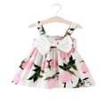 thumbnail image 1 of Jolie Robe d'Été Citron à Fleurs avec Nœud pour Bébé Fille, Robe Soleil, Vêtements 0-3T, 1 of 3