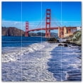 thumbnail image 1 of Picture-Tiles.com: Bridge Ceramic Tile Wall Mural WAL500253-44XL. 48"W x 48"H using (16) 12" x 12" Ceramic Tiles-Satin Finish, 1 of 3