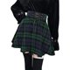 thumbnail image 2 of Minifalda gótica de lana a cuadros para mujer con cordones y cintura alta forro polar verde con licencia oficial de star wars silent one crew. XS forro polar verde con licencia oficial de star warshombre.迸靀਀耀 Xishao ropa, 2 of 2