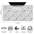 thumbnail image 5 of Long Mouse Pads for Desk,Baseball Football Pattern Desk Mats on Top Of Desks, Desk Mouse Pad Extra Large with 3mm Non-Slip Base and Stitched Edge for Gaming,Office,Work,Home 47.3"x23.6", 5 of 6
