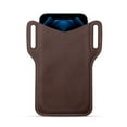 thumbnail image 1 of Leather Belt Phone Pouch Phone Holder Universal Mobile Phone Case Waist Bag on Belt for Men and Women, 1 of 10