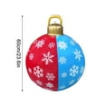 thumbnail image 4 of Fridja Christmas Inflatables Ornament Ball, 23.6" Oversize Christmas Ornament Large PVC Outdoor Inflatable Christmas Ball Decorations for Yard Tree Lawn Pool Xmas Decor Holiday Decorations, 4 of 4