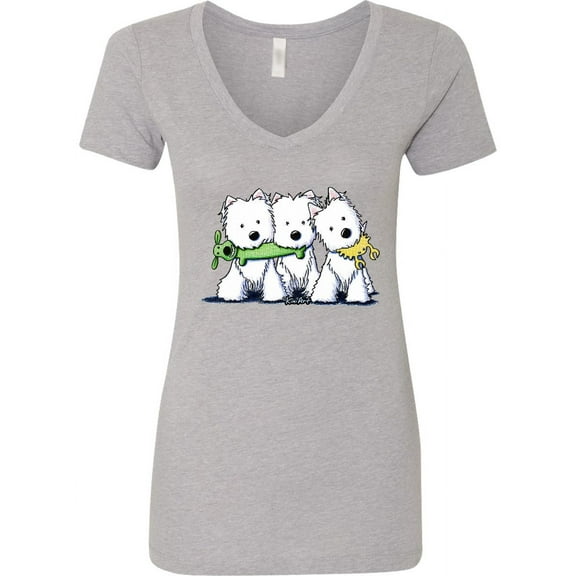 Inktastic Westie Pro Players Women's V-Neck T-Shirt