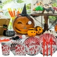 thumbnail image 3 of HBBKVI Halloween Decorations, Halloween Party Tableware Set Disposable Scary Party Tablecloth Halloween Theme Party, 3 of 4