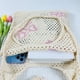 thumbnail image 5 of bolso de punto estético con diseño de nudo de lazo bolso hueco para las axilas bolso de viaje de malla para vacaciones bolso de playa de verano para mujer, 5 of 8