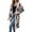 White, variant on Ladies Winter V Neck Leopard Print Long Cardigan Knit Sweater Coat winter coats for women