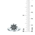 thumbnail image 2 of Ladies Brilliance Fine Jewelry Sterling Silver Sunflower Ring, 2 of 3