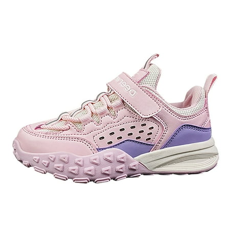 

Rrunsv Toddler Shoes Girl Shoes for Girls Kids Lace-up Running Sneakers for Little Kid/Big Kid Pink 32