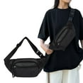 thumbnail image 1 of Bolsa de bandolera impermeable de nylon para hombre | Ligero 0,31 lbs | Correa ajustable para el hombro, mochila mensajera deportiva de exterior espaciosa de 13,4"x5,9"x2,8", 1 of 6