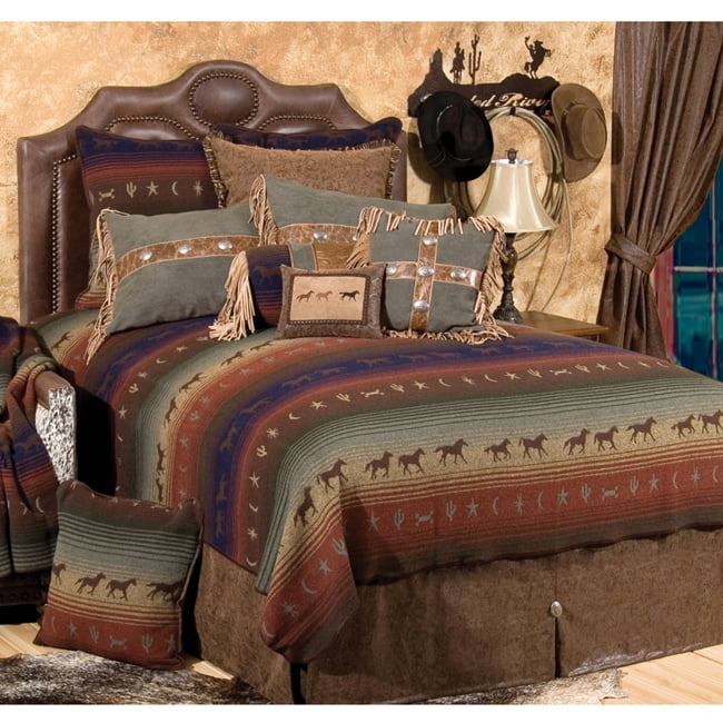 Mustang Canyon Deluxe Bed Set Super King Walmart Com
