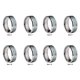 thumbnail image 3 of Guardurnaity Anillo de acero inoxidable para hombre y mujer, joyería decorativa para fiesta de moda, collar de vestir de ocio, colgante, Ropa, zapatos y accesorios Miscelánea Talla 7, 3 of 6