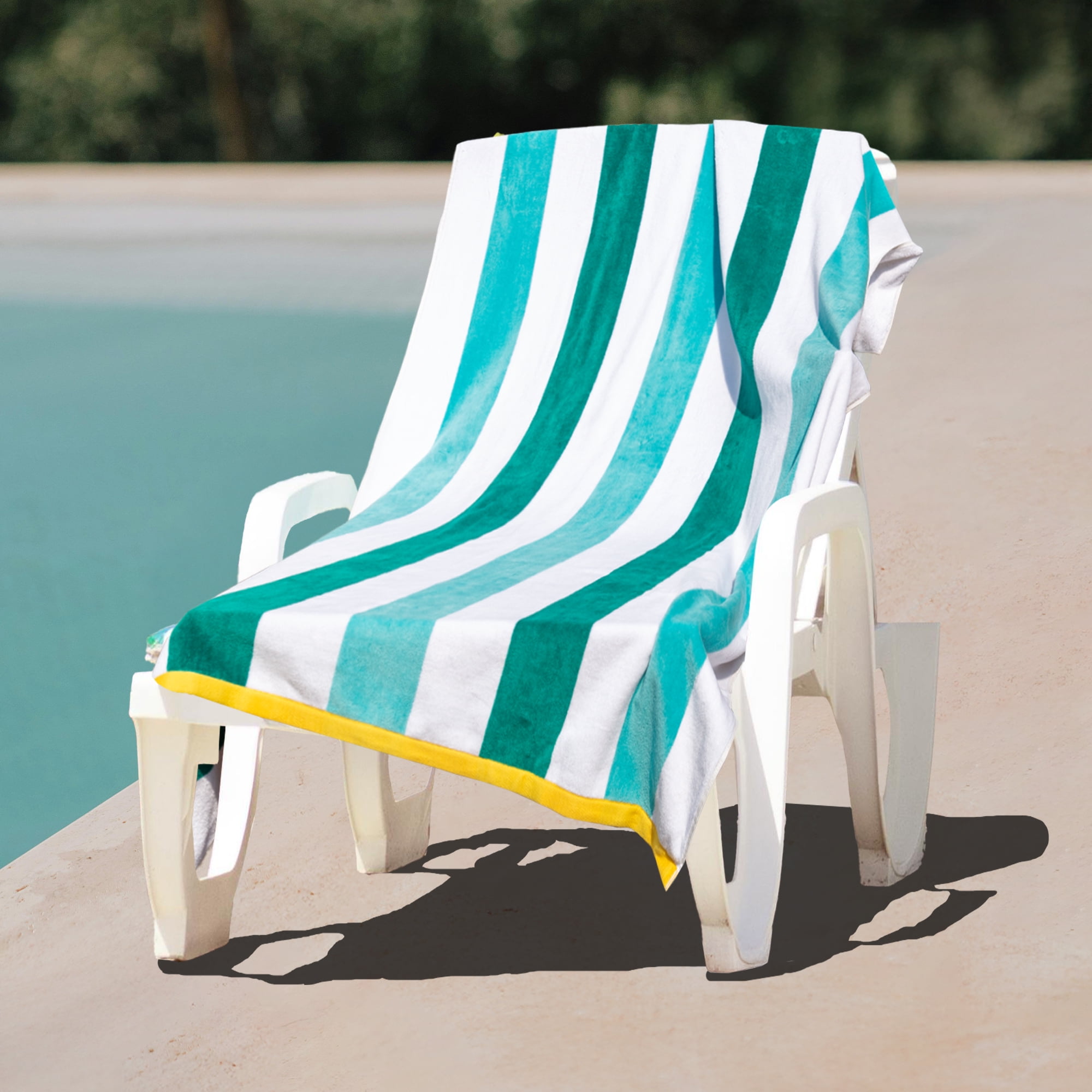 Better Homes & Gardens Beach Towel, Size 72" x 38", Green