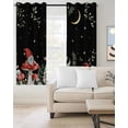 thumbnail image 3 of Blackout Curtains for Bedroom, Mushroom Room Darkening Window Drapes for Living Room, Botanical Watercolor Gnomes Butterfly Leaf Plant Thermal Insulated Grommet Curtains, 52x90 inch, 2 Panels, 3 of 9