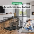 thumbnail image 2 of YRLLENSDAN,Dog Crates for large Dogs,large Dog Kennel Indoor,Wire Dog Crates,Collapsible Dog Crate,Crates for Dogs Indoor,48 Inch,Black, 2 of 7