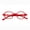 Red, variant on Agstum One Square One Round Irregular Reading Glasses Retro Readers with Spring Hinge