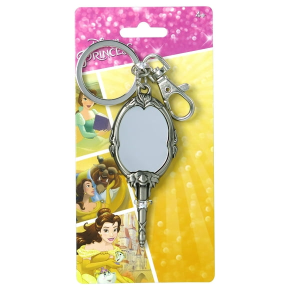 Metal Key Chain - Disney - Princess Beauty & Beast Mirror New Licensed 86079