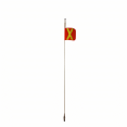 thumbnail image 1 of Eagle Manufacturing 8' Safety Whip - White Fiberglass (Standard Threaded Connector / Amber LED), 1 of 5