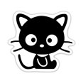 thumbnail image 1 of Adhesivo De Vinilo Con Diseño De Gato Gatito | Coches Camiones Furgonetas Paredes Portátiles Tazas | Negro Sobre Fondo Blanco | 5,5 Pulgadas | Kcd1315, 1 of 5