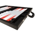 thumbnail image 5 of Silverman & Co. 19-inch Premium Backgammon Set - Large - Black/Scarlet Red, 5 of 10