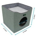 thumbnail image 3 of JESPET & GOOPAWS: Foldable Cat Condo - Sage Green - Cube House, Sleeper Bed Cave, Top Lying Surface, 2 Reversible Cushions, Hiding Place, 15.5 x 15", 3 of 8