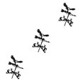thumbnail image 4 of Youkk Wind Direction Indicator Solid Metal Easy To Assemble Weather Wind Speed Iron Weather Vane Owl 3Set, 4 of 6