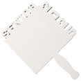 thumbnail image 1 of RUNROTOO Graduation Season Handheld Fan with Photo Frame Design for Custom Printing White Portable, 1 of 8